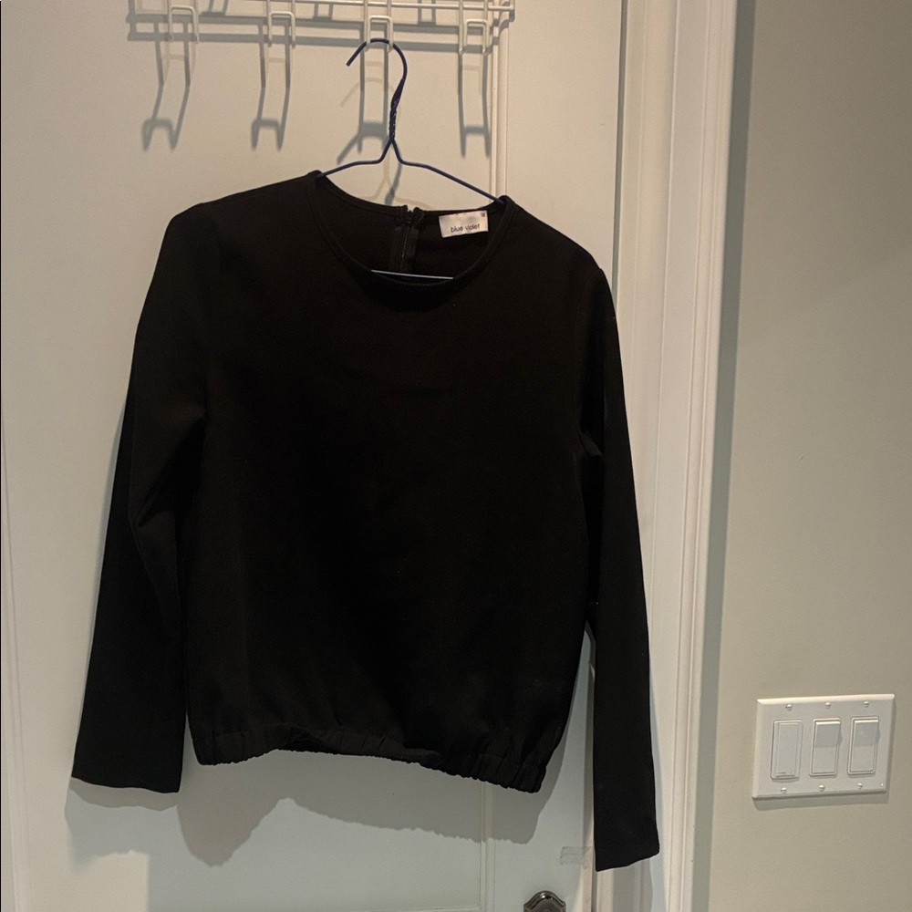 Blue Violet Black Kids Back Zipped Blouse⭐️